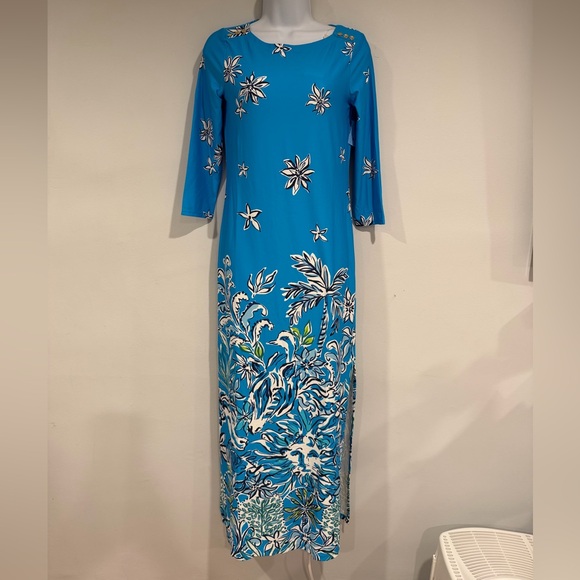 LILLY PULITZER  UPF 50+ ChillyLilly Seralina Maxi Dress⭐️ - Picture 9 of 16